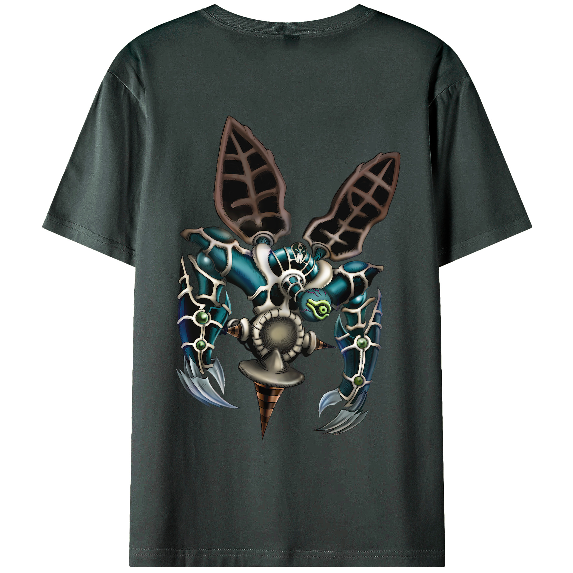 （画像用） 遊☆戯☆王 Yu-Gi-Oh! 綿100％ メンズ半袖Tシャツ（バックプリント） 通気性
